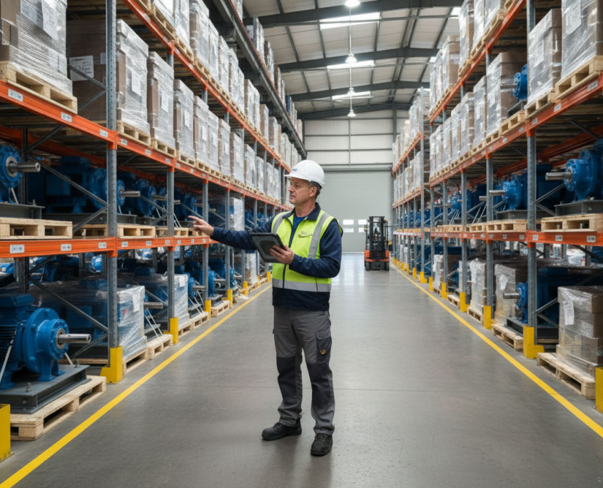 Firefly_Gemini-Flash_image-shows-a-warehouse-or-logistics-worker-wearing-a-hard-hat-and-high-visibility-sa-480563
